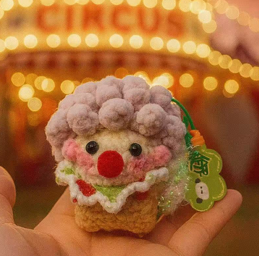 Mini Knitted Circus Clown