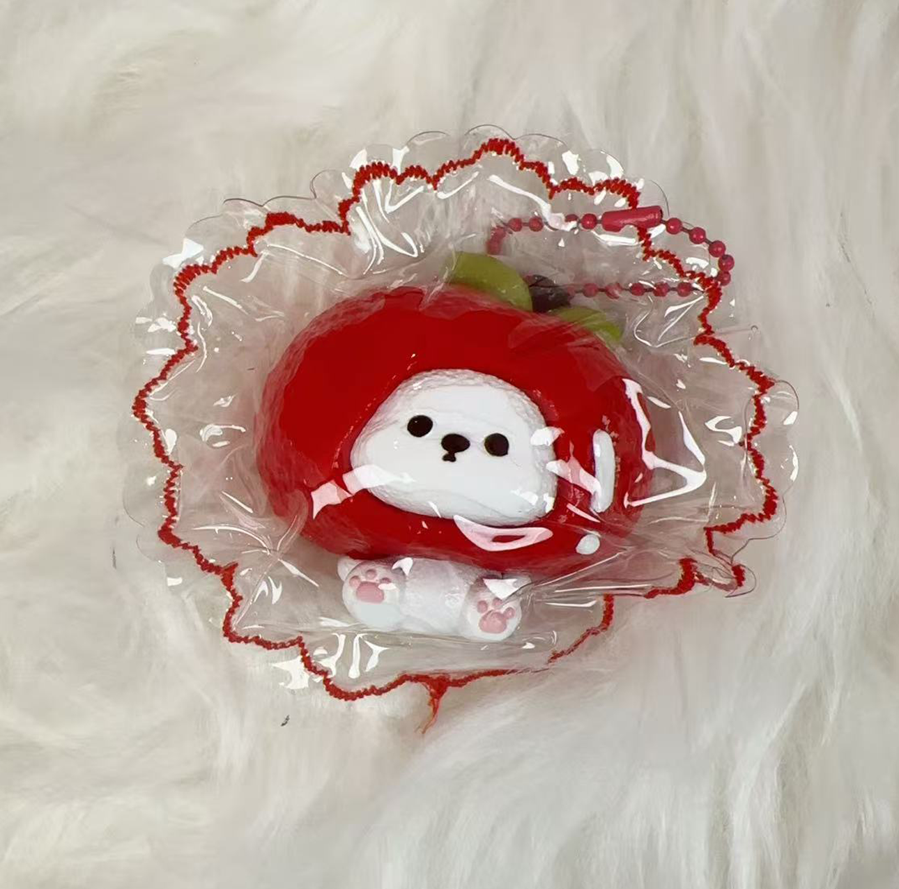 Teddy Bear Squishy with Fruit Hood