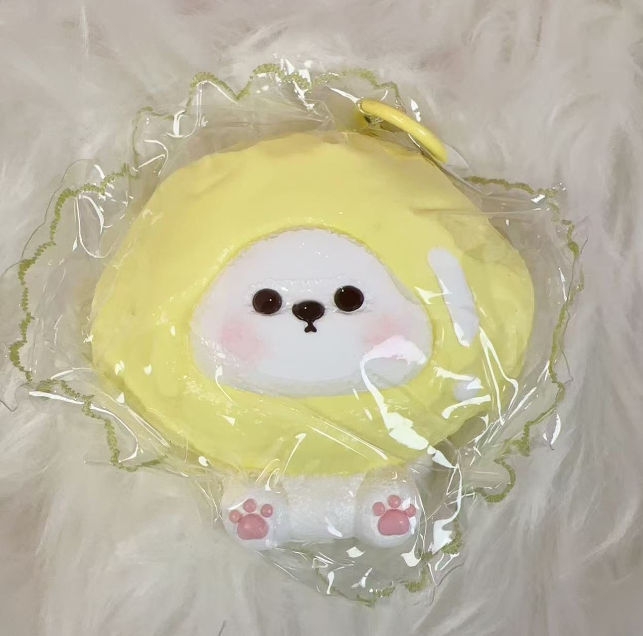 Teddy Bear Squishy with Fruit Hood