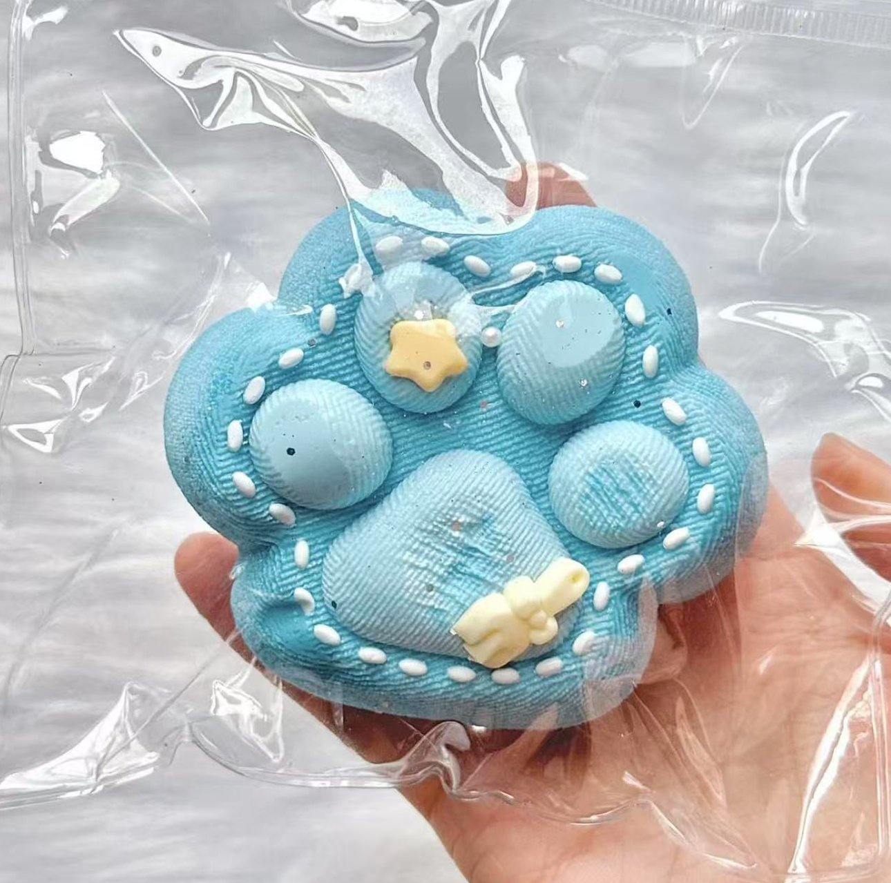 Blue Paw Squishy