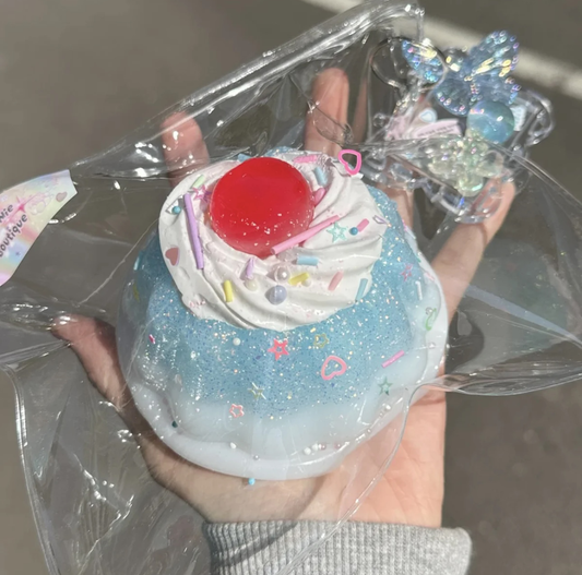 Cherry Cream Pudding Squishy