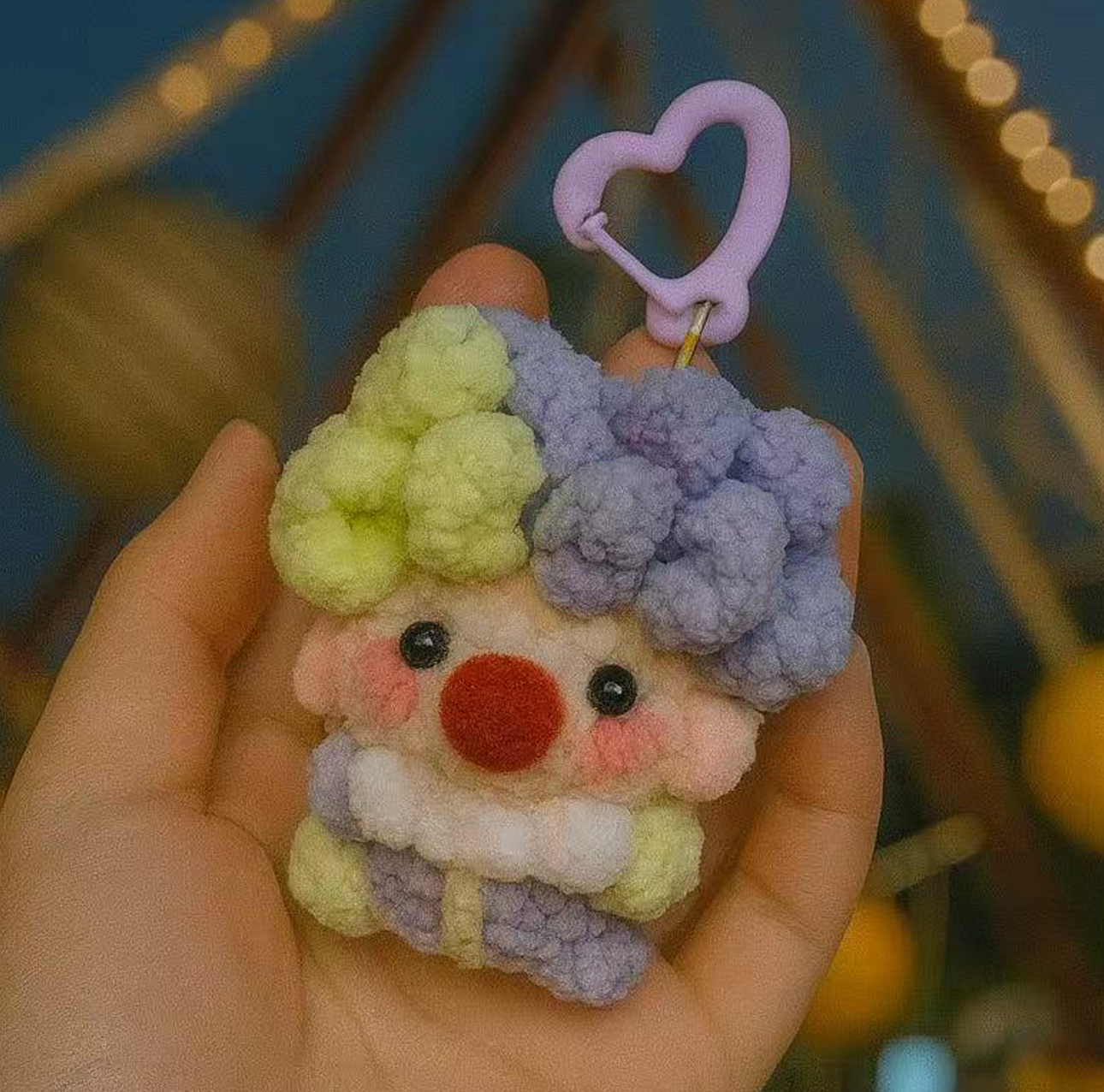 Mini Knitted Circus Clown
