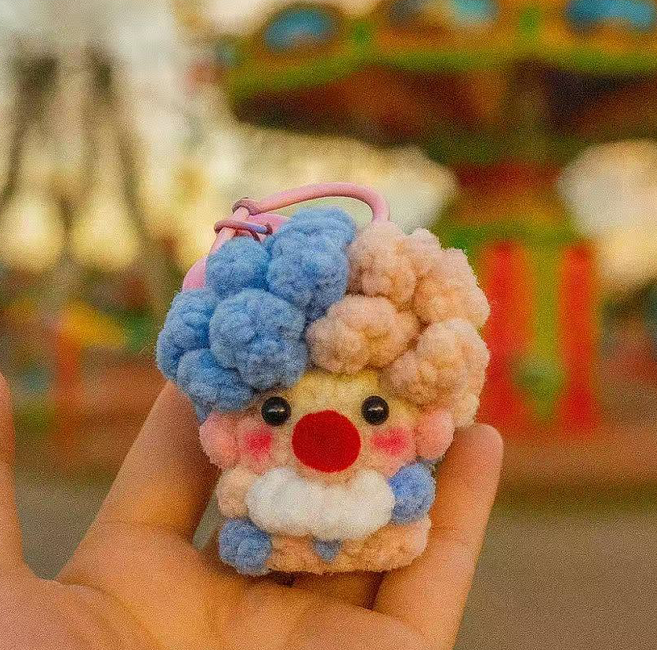 Mini Knitted Circus Clown