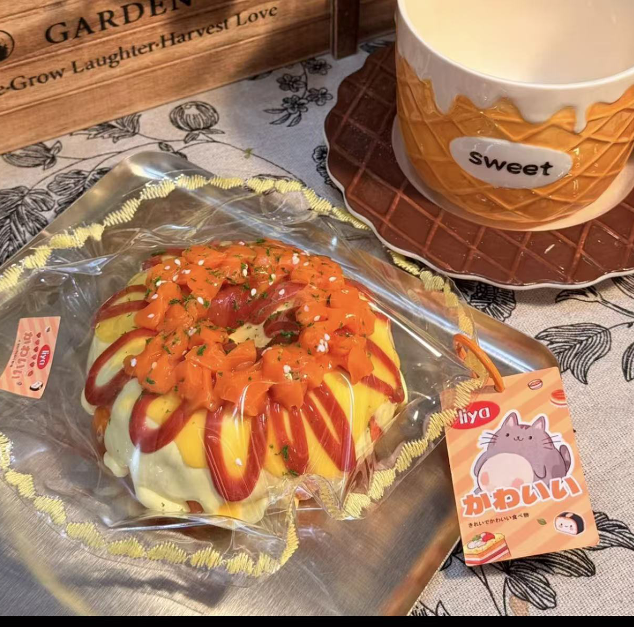 Salmon & Egg Bagel Squishy