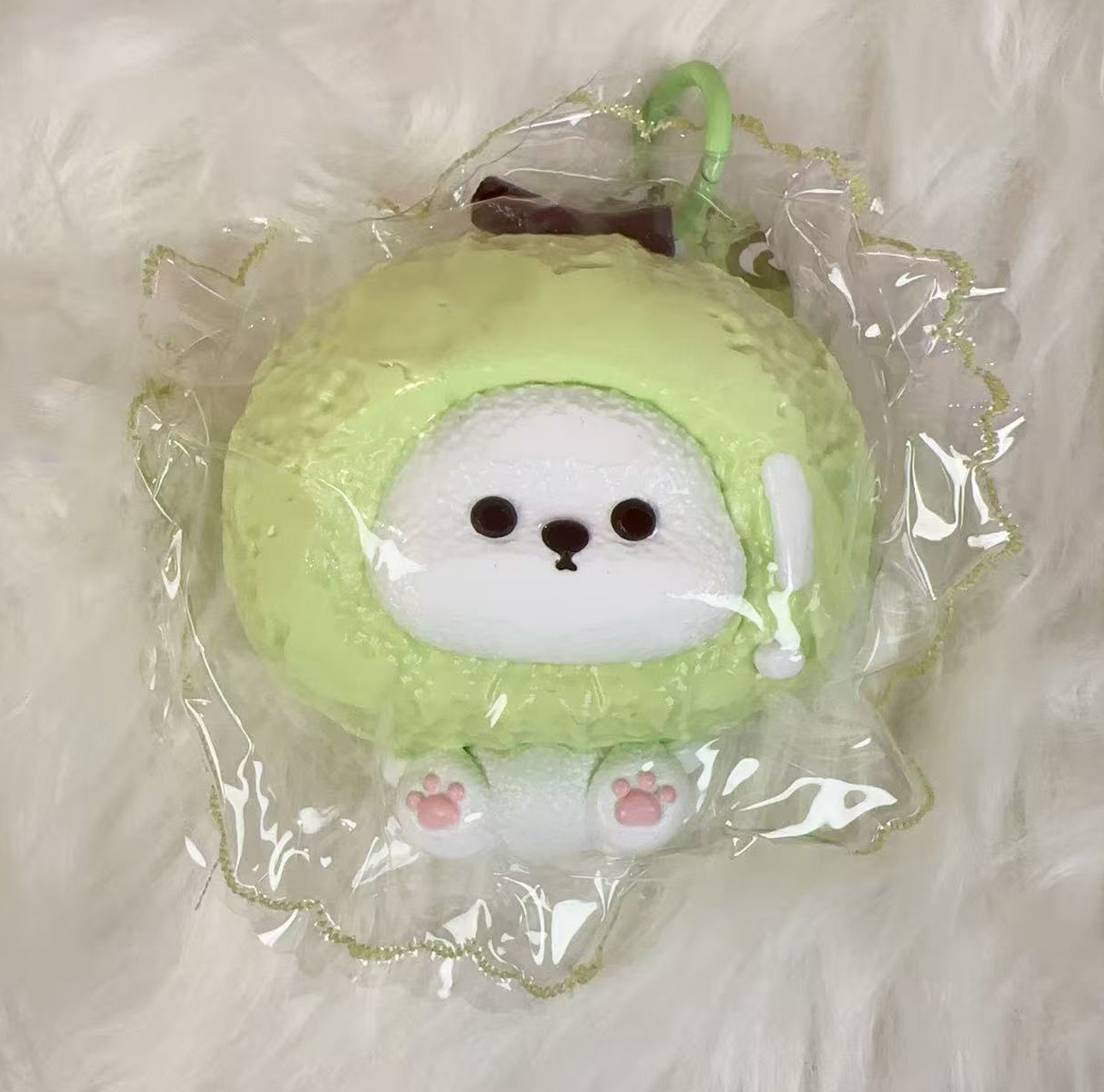 Teddy Bear Squishy with Fruit Hood