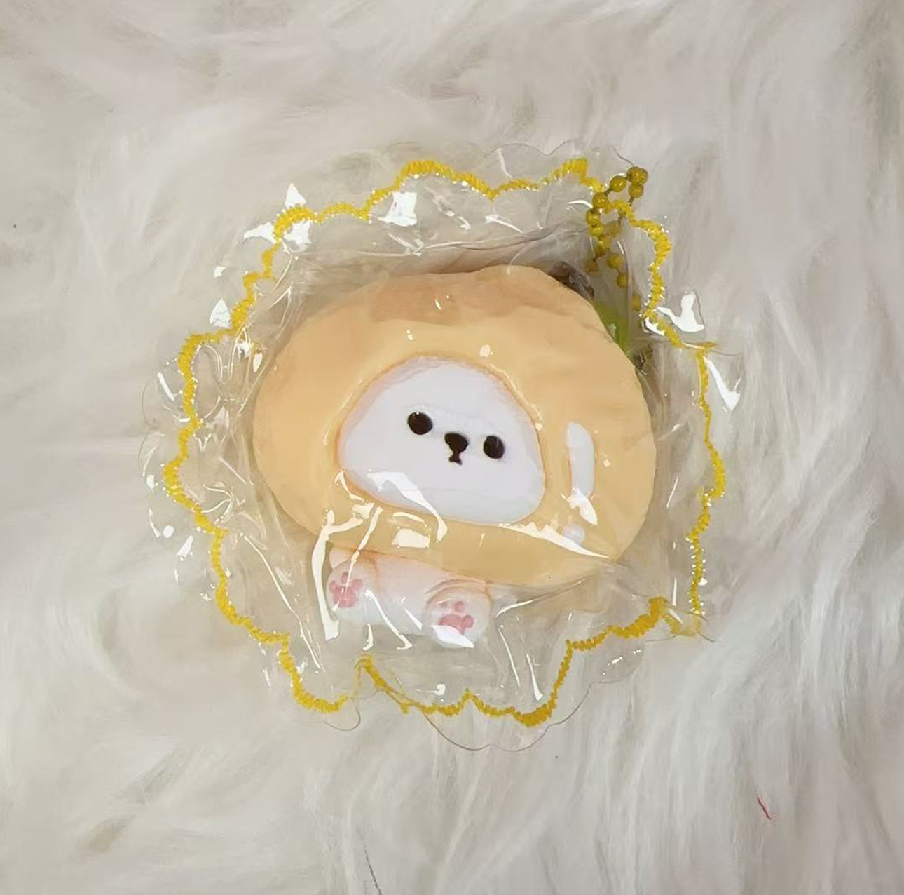 Teddy Bear Squishy with Fruit Hood