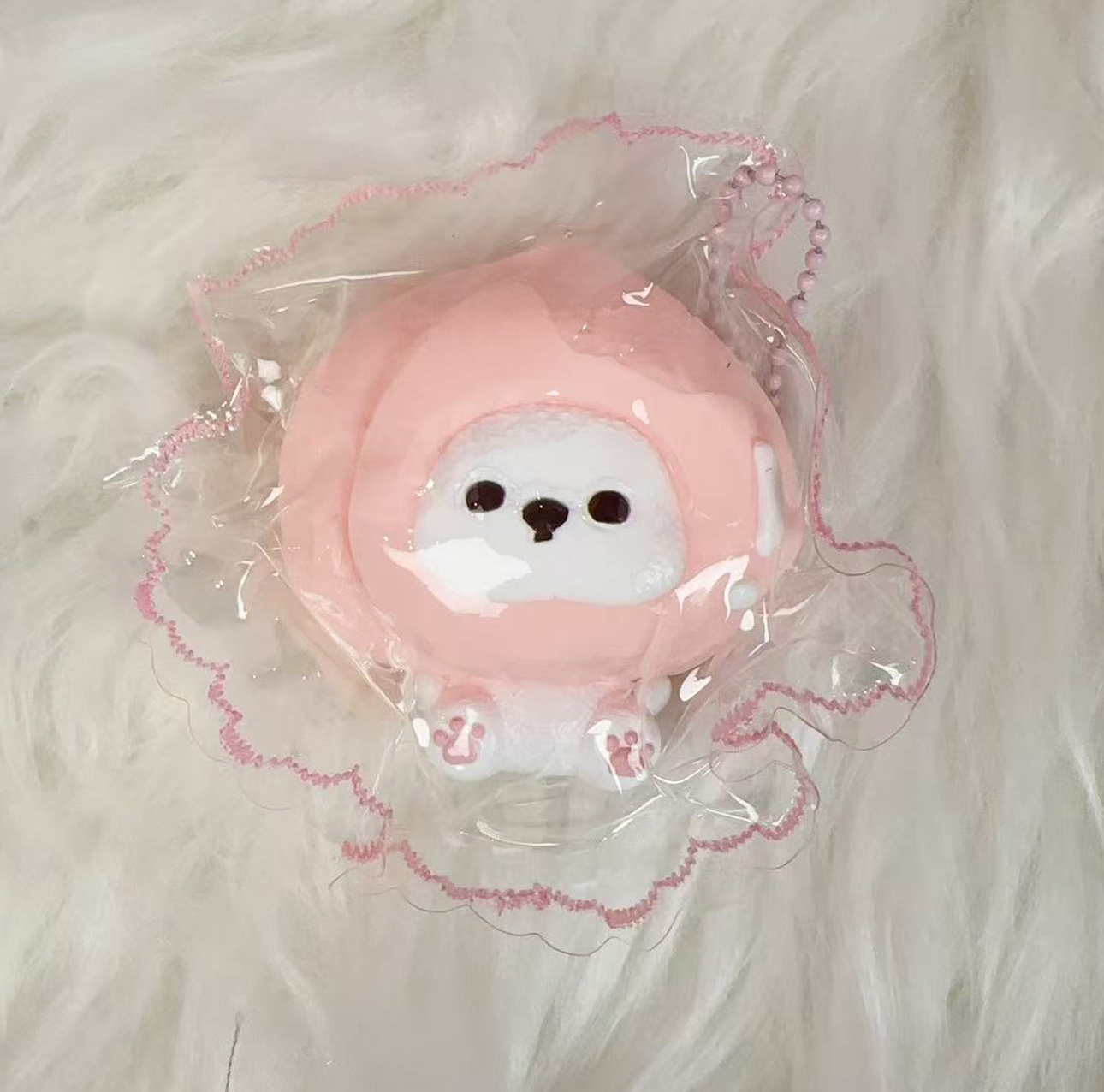 Teddy Bear Squishy with Fruit Hood